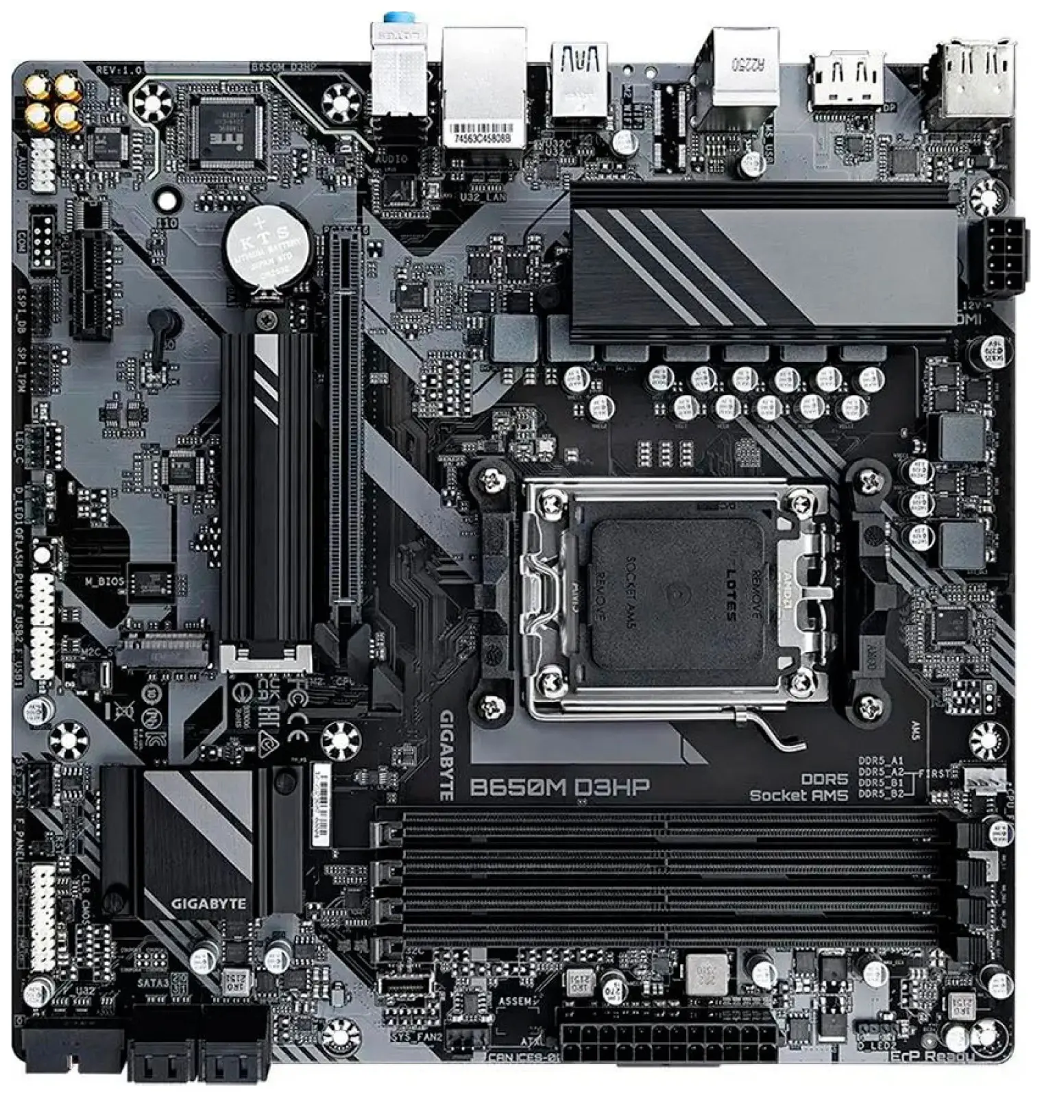 Материнская плата Gigabyte B650M D3HP (AM5 mATX)