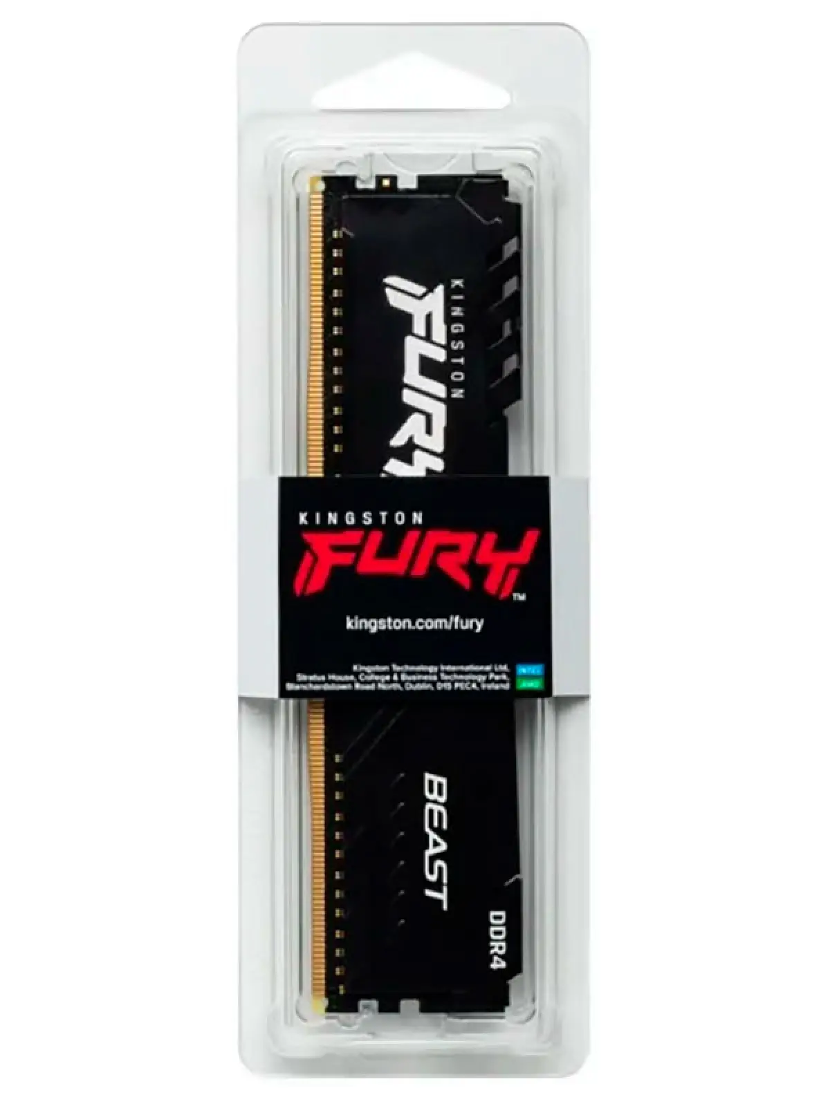 Оперативная память Kingston FURY Beast DDR4 16Gb 3200MHz Black (KF432C16BB/16)