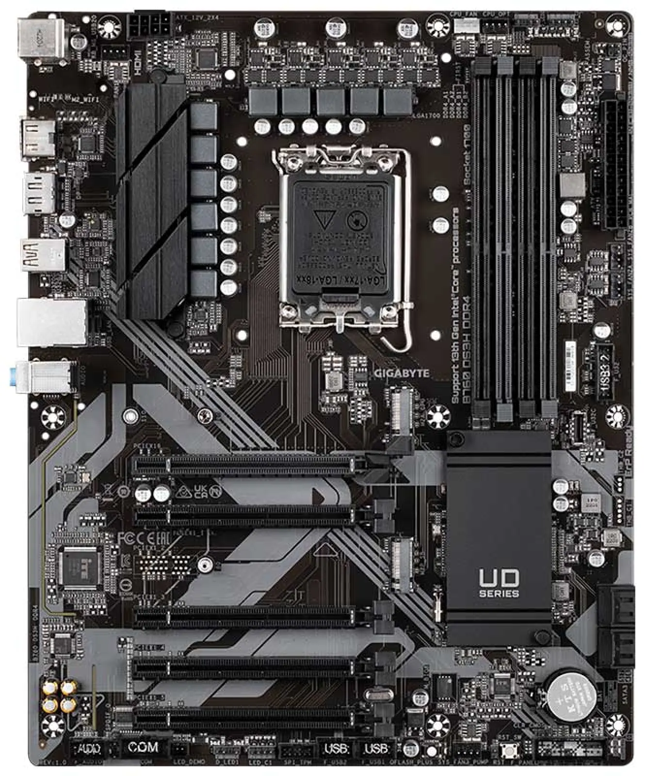 Материнская плата Gigabyte B760 DS3H DDR4 (LGA1700, ATX)