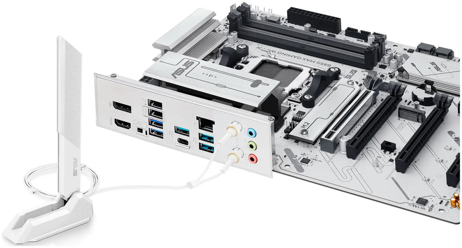 Материнская плата Asus B850 MAX GAMING WIFI W (AM5, ATX)