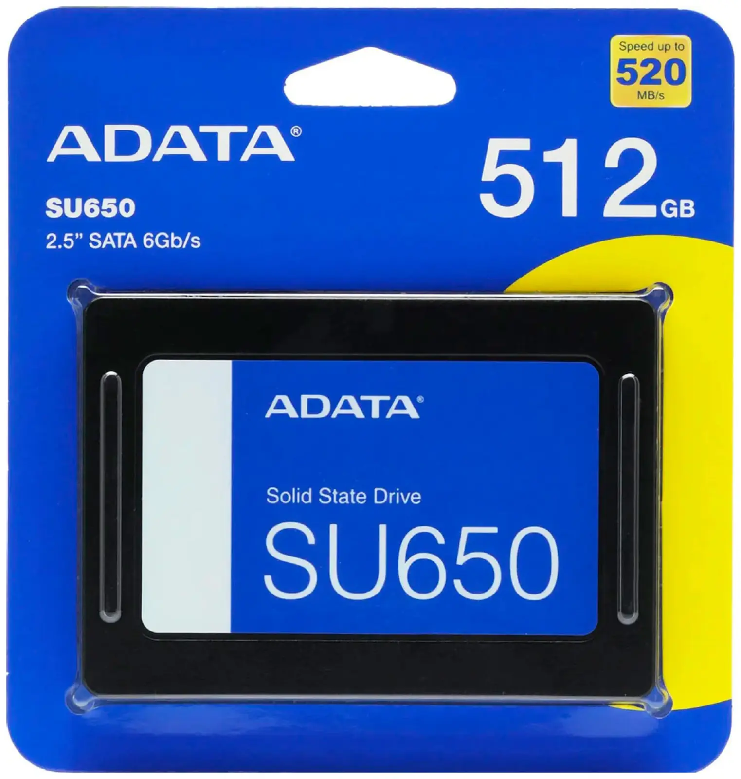 SSD накопитель Adata SU650 2.5 512 Гб SATA III 3D NAND (ASU650SS-512GT-R)