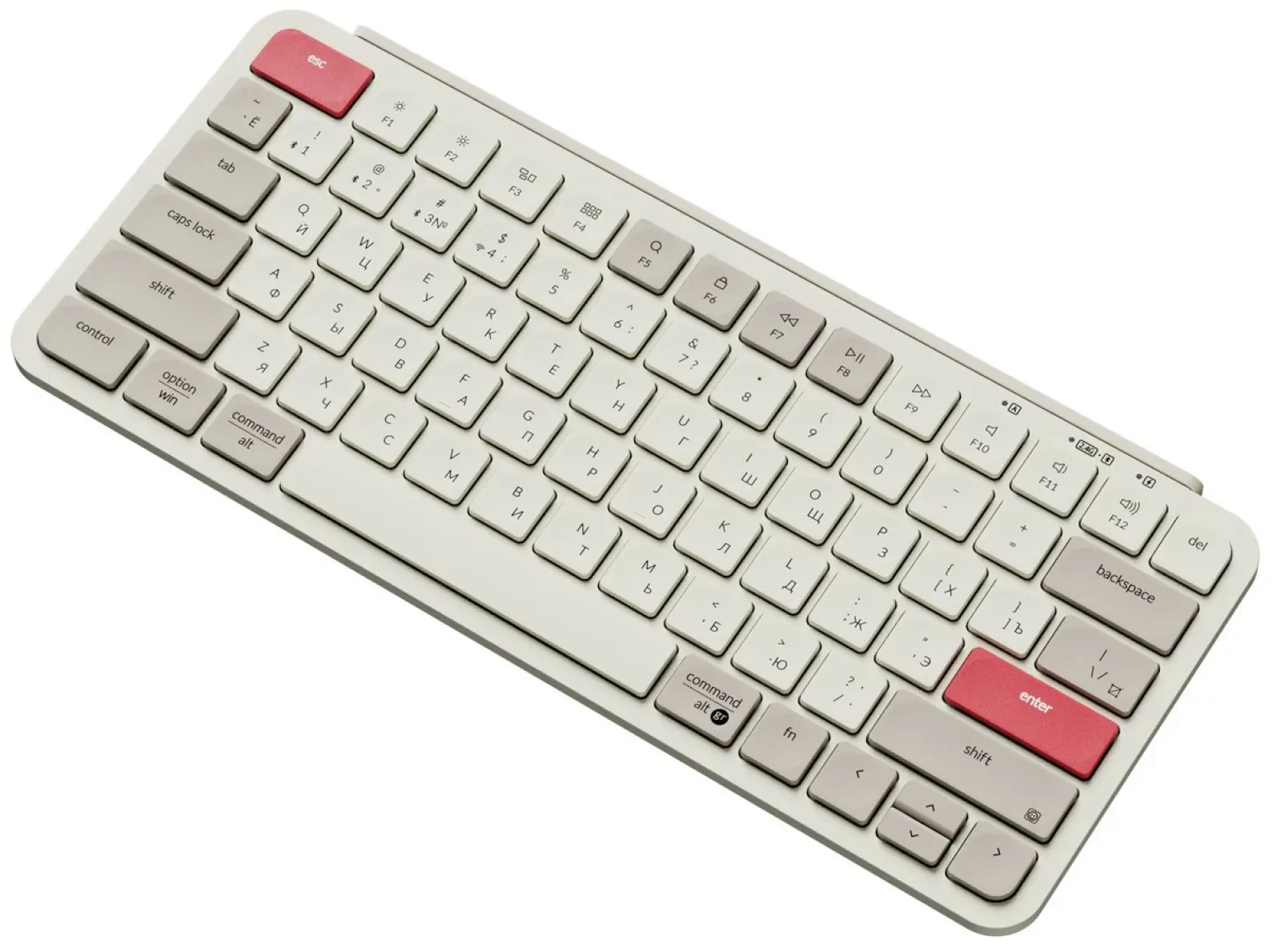 Беспроводная ультратонкая клавиатура Keychron B1 Pro, 77 клавиш, ножничные переключатели, цвет Retro Red
