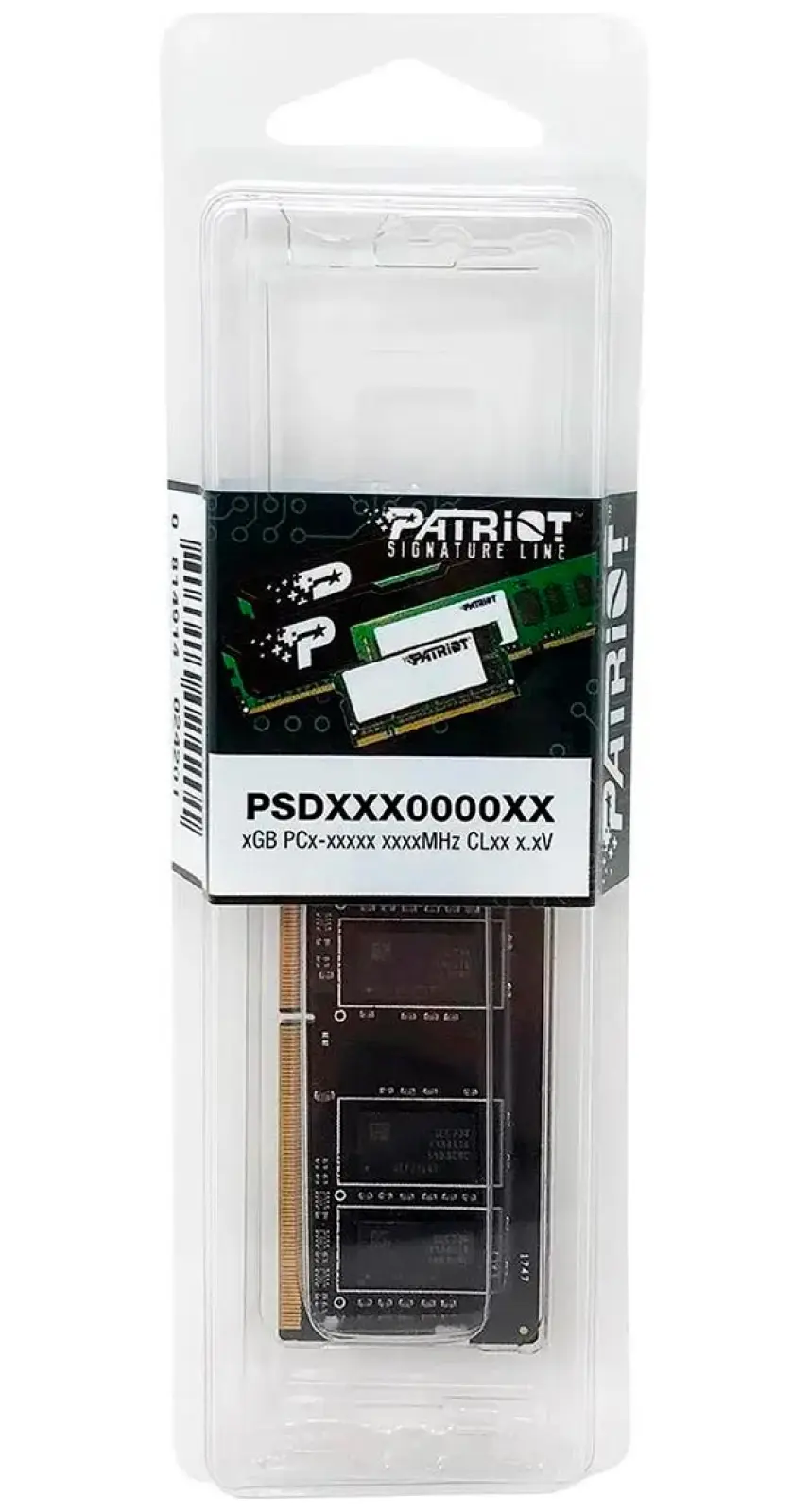 Оперативная память Patriot Memory SO-DIMM DDR4 16GB 3200MHz Signature Line (PSD416G32002S)