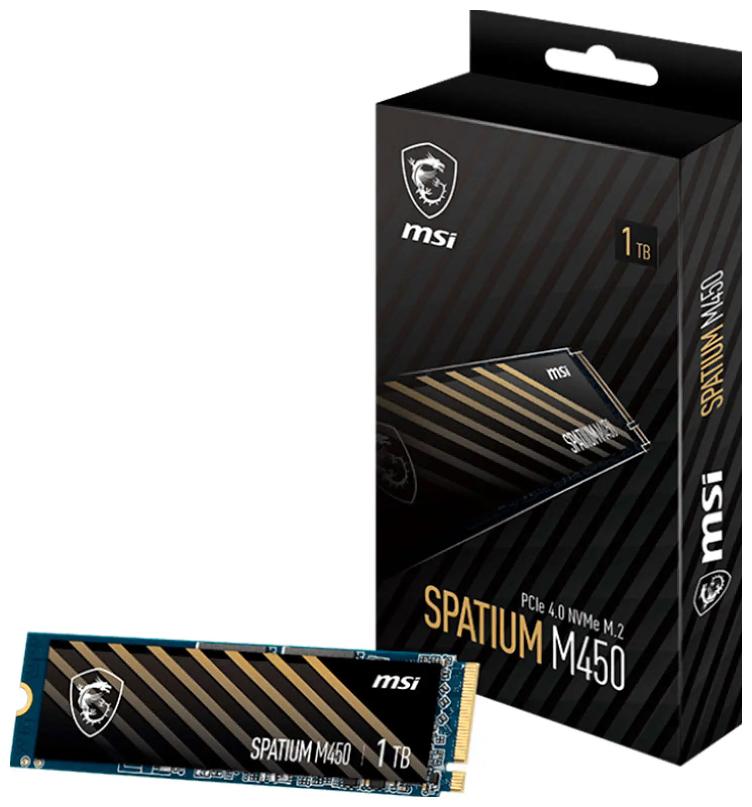 SSD накопитель MSI M.2 SPATIUM M450 1000 Гб PCIe 4.0 (S78-440L980-P83)