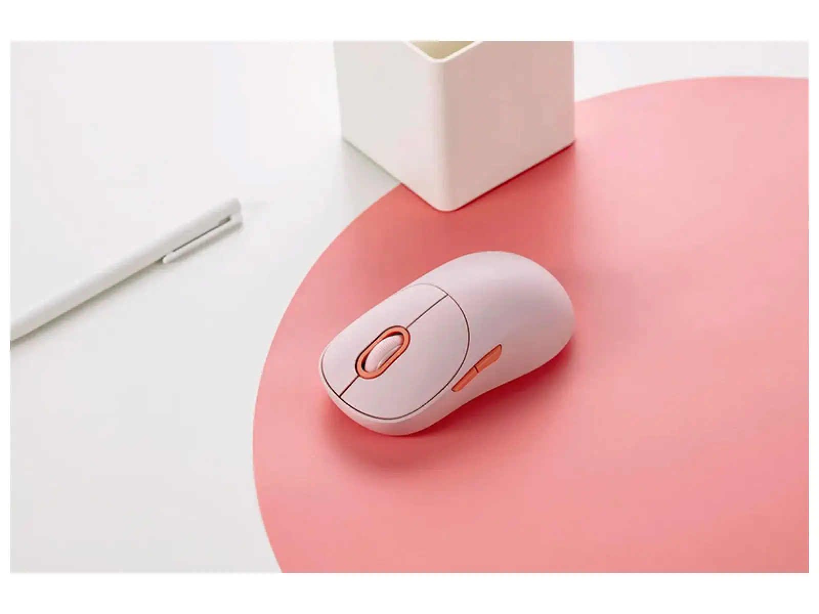 Беспроводная мышь Xiaomi Wireless Mouse 3, розовая, GL (BHR8911GL)
