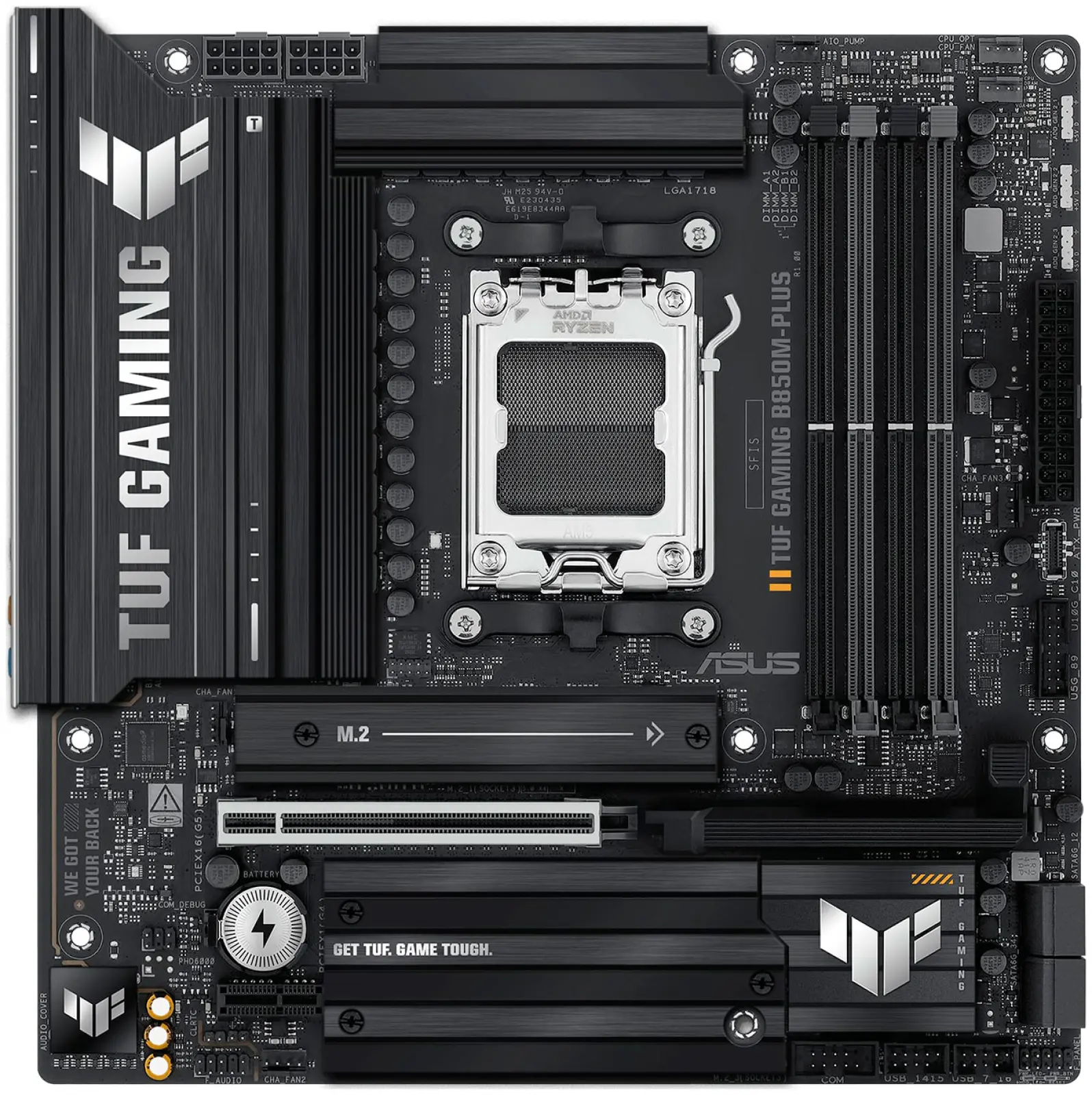 Материнская плата Asus TUF GAMING B850M-PLUS (AM5, mATX)