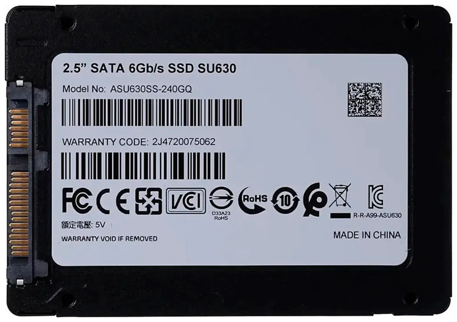 SSD-накопитель Adata 2.5 Ultimate SU630 240 Гб SATA III (ASU630SS-240GQ-R)