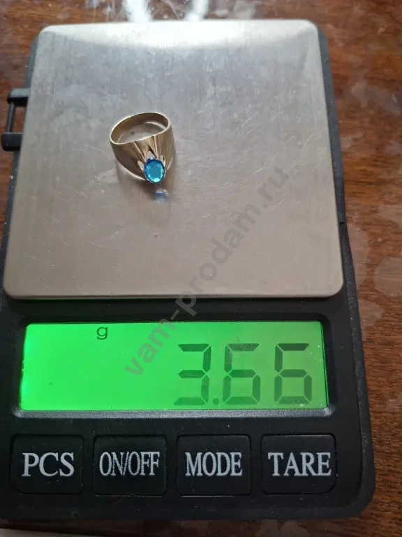 Серебряное кольцовставка голубого цвета☆925 проба