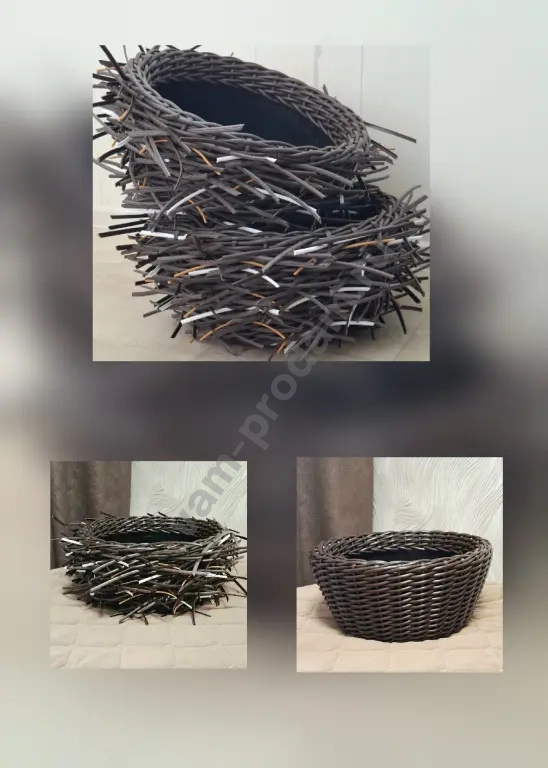 кашпо из ротанга