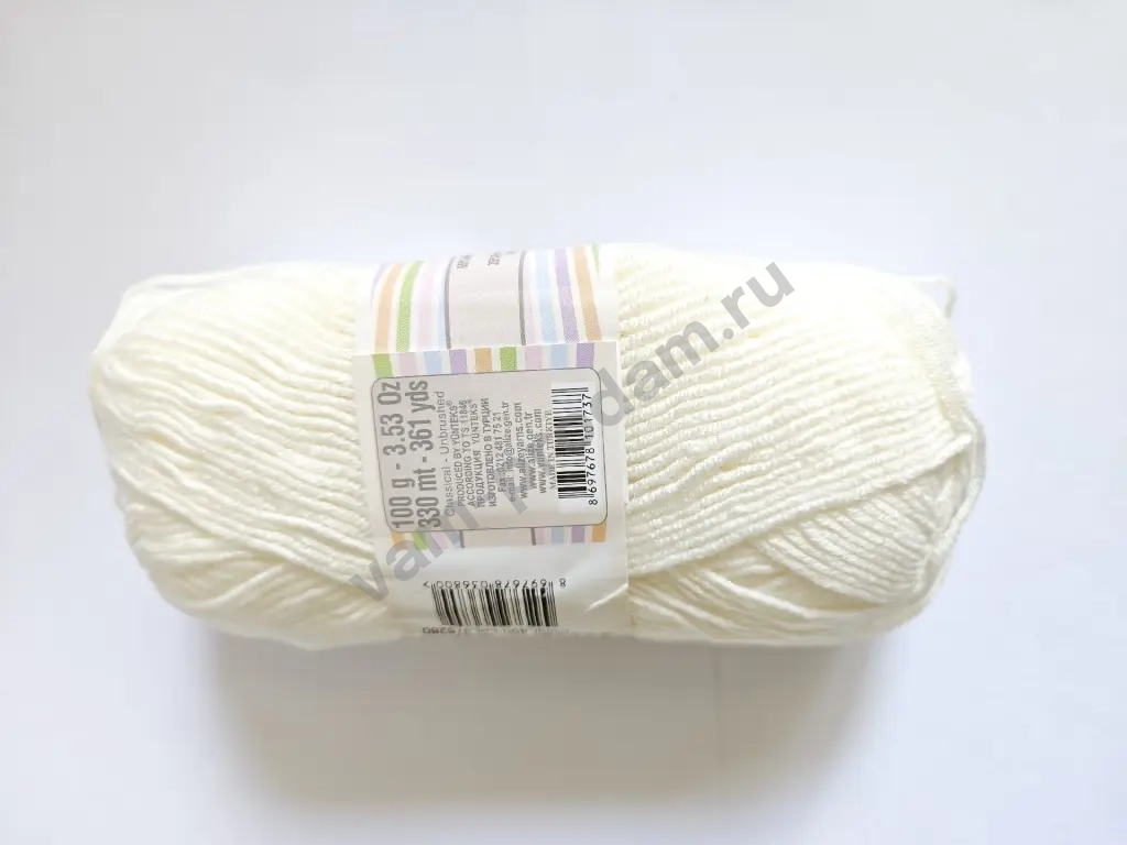 Пряжа Alize Happy Baby молочный 450
