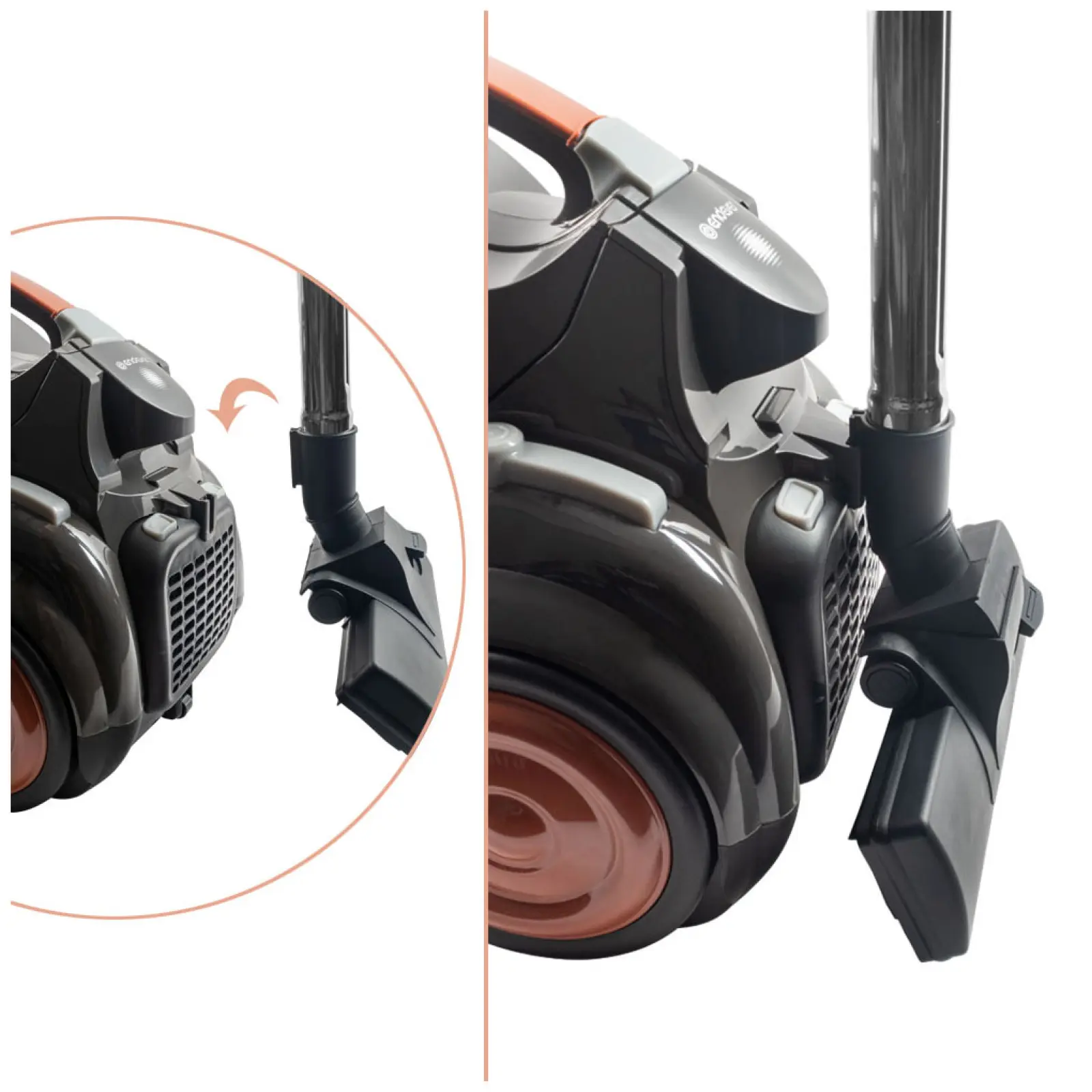 Пылесос напольный Endever SkyClean VC-65090348, оранжевый/серый