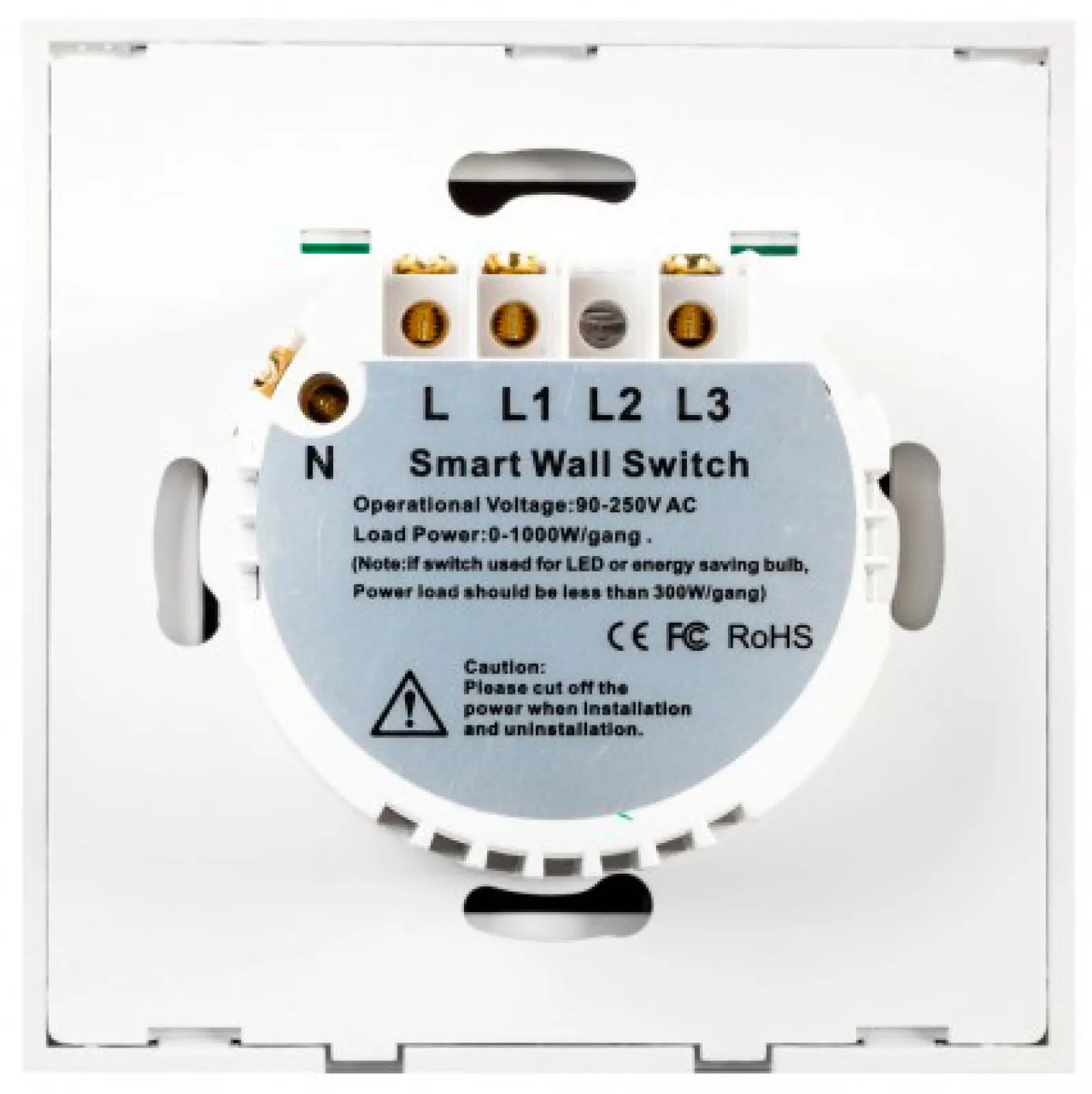 Умный выключатель Sibling 2 клавиши Powerlight-WS2W белый с нулем