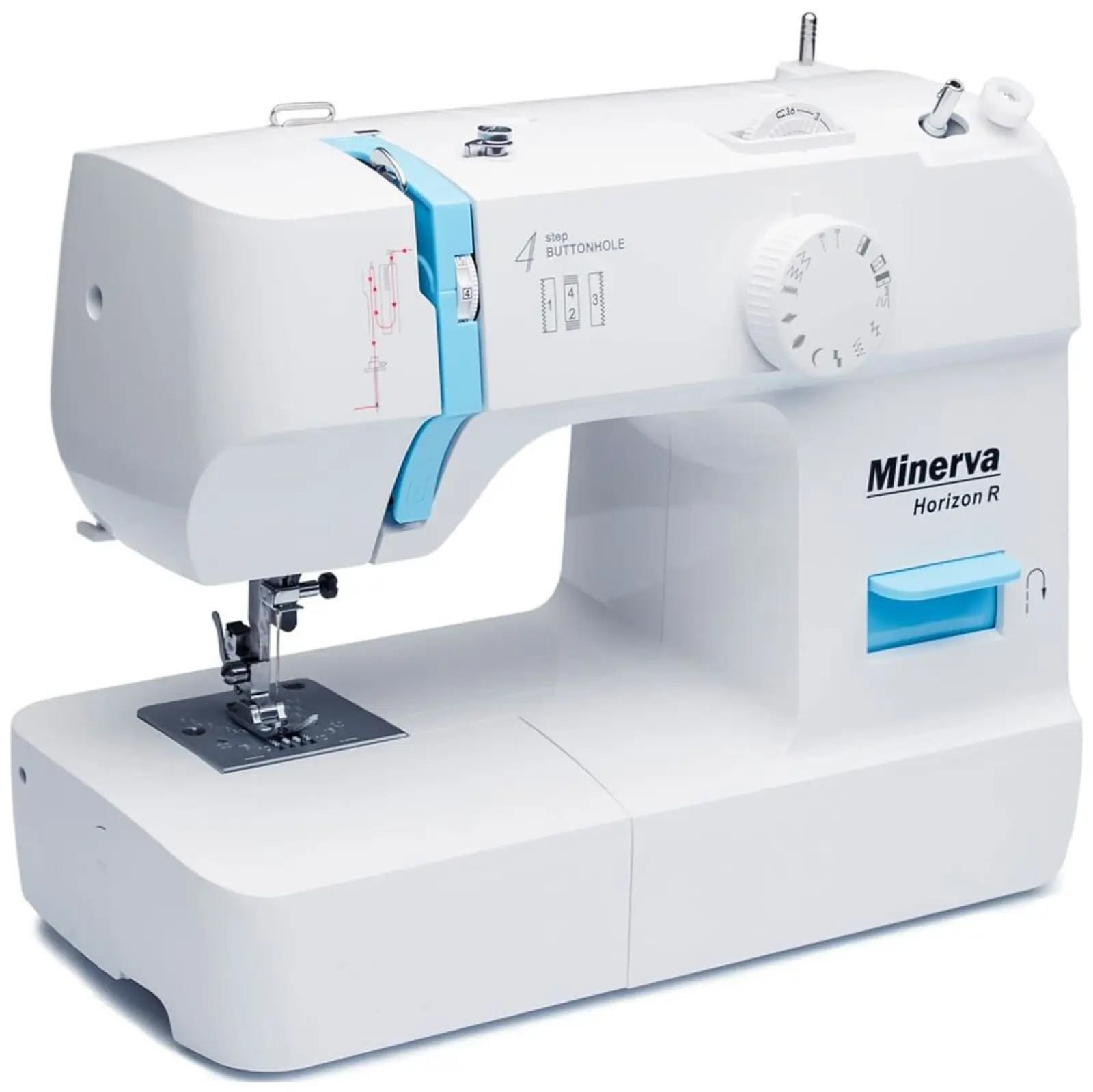 Швейная машина Minerva Horizon R, белая (M-HR)