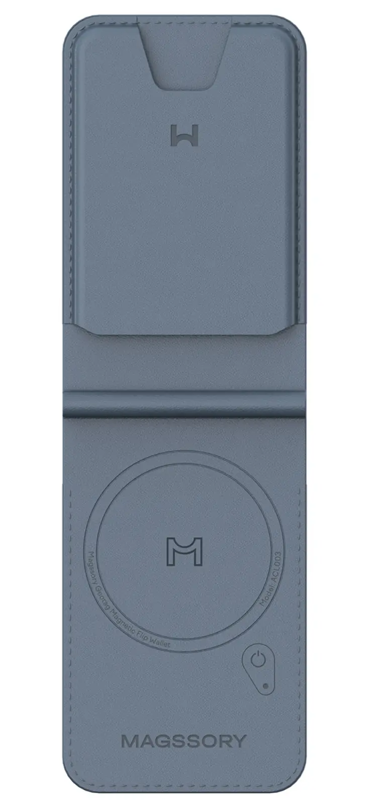 Кошелек-кардхолдер Magssory Geotag Magnetic Flip Wallet, совместимый с MagSafe и Find My, cobalt (ACL003)
