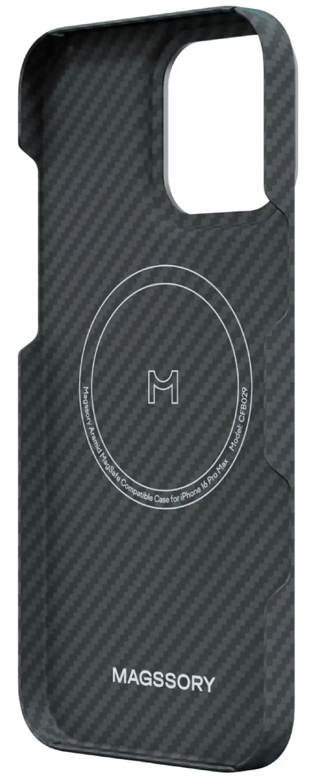 Чехол для мобильного телефона Magssory для iPhone 16 Pro Max, кевлар (арамид), с магнитами, совместимый с MagSafe (CFB029)