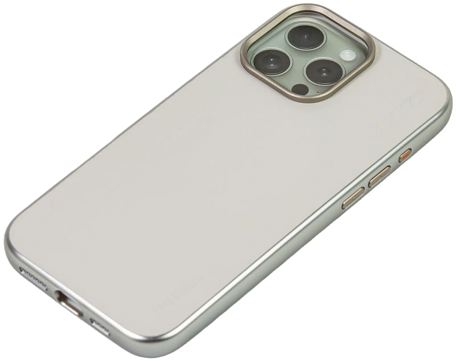 Чехол с магнитным покрытием Type Gorilla Premium Magnetic iPhone16 pro Max, White Leather (BL-T52-iP16PM-LTR-WH)