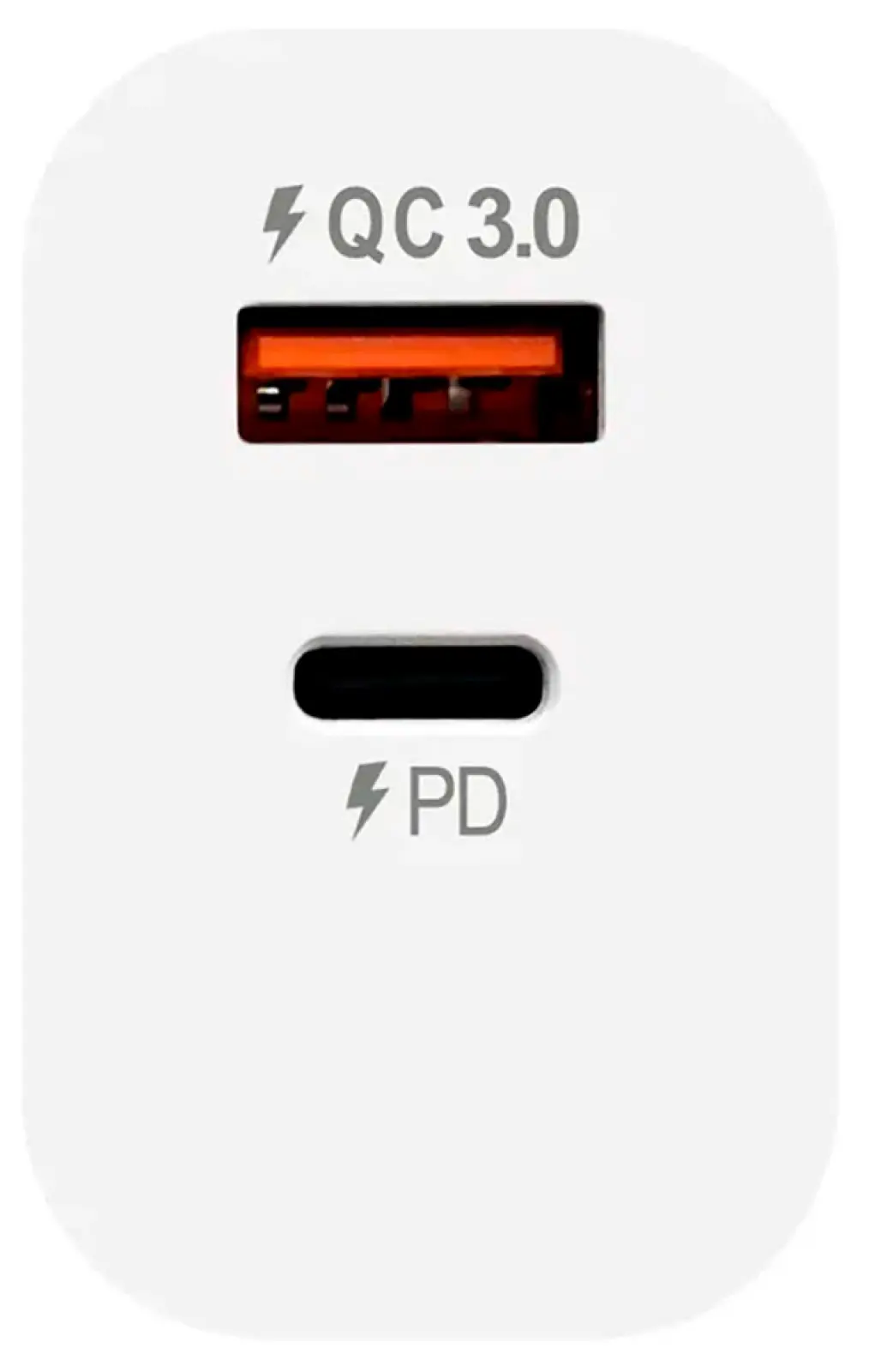 Сетевое зарядное устройство Avalonica AVA GaN, 1 х Type-C + 1 х USB-A, 65 Вт, QC 3.0, PD 3.0, AFC FCP, 3 A (AVA-WCH-009 White), белое