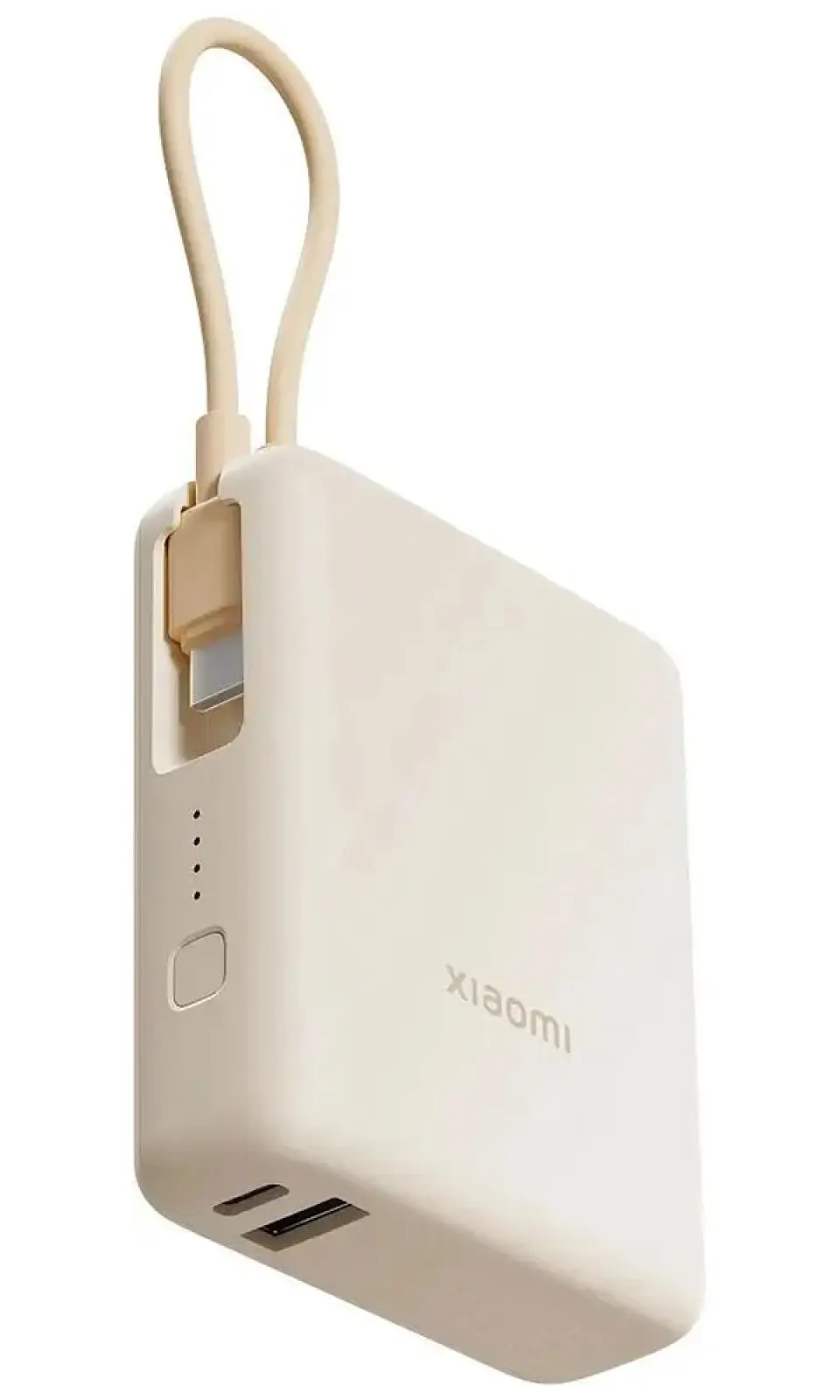 Внешний аккумулятор Xiaomi Power Bank, 10000 mAh, 33W, Integrated Cable, Tan GL (BHR9333GL)