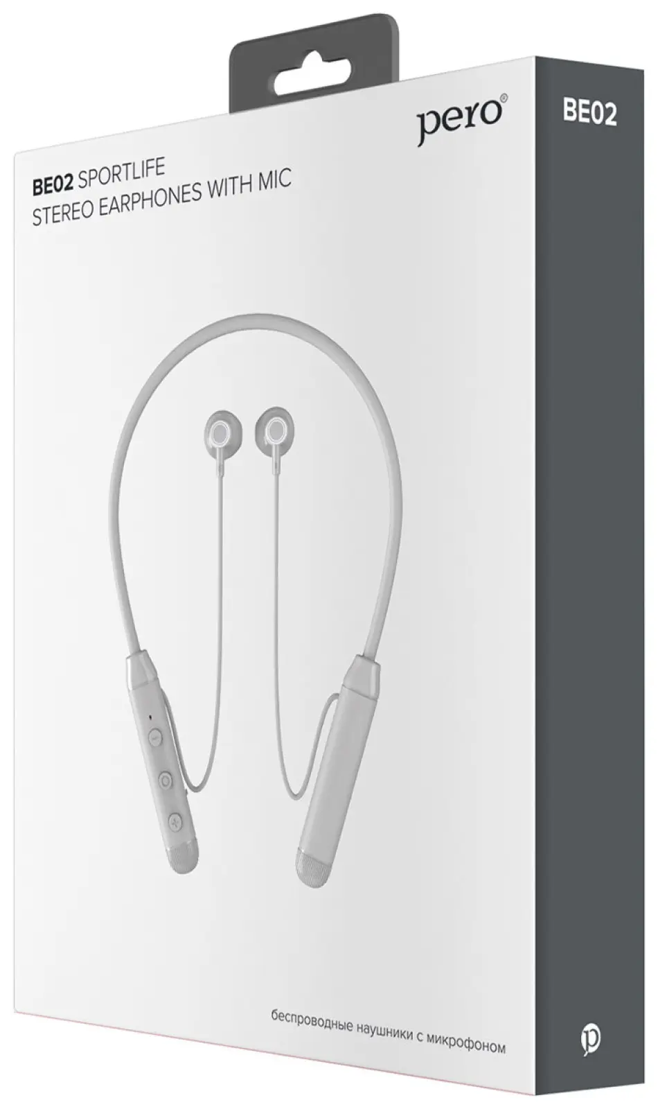 Вставные наушники Pero BE02 SPORTLIFE Grey