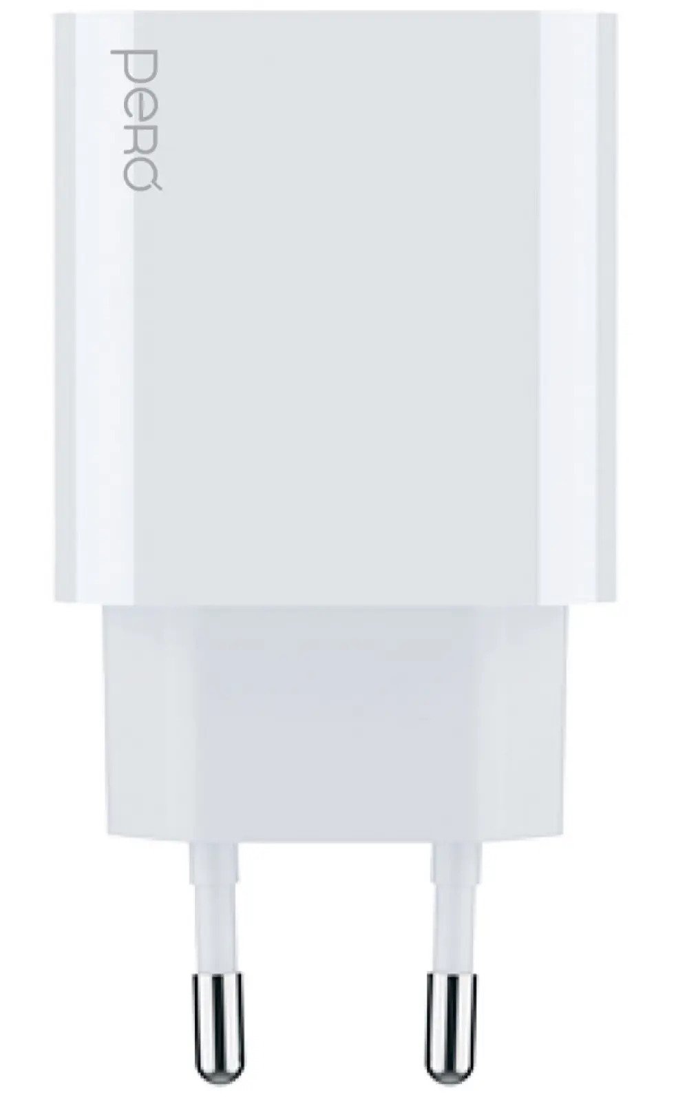 Зарядное устройство Pero TC24 USB-A + USB-C PD 20W белый (TC24W)