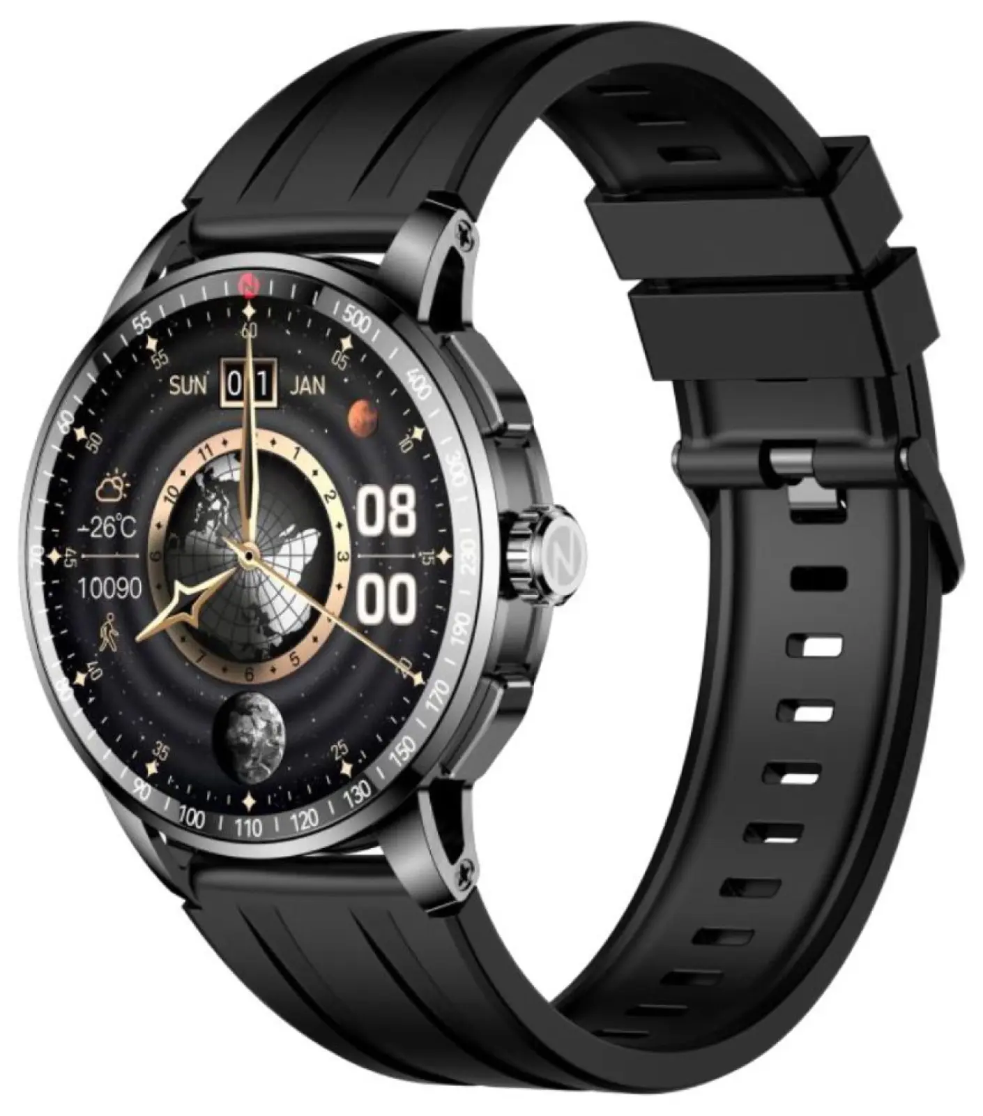 Умные часы Itel ISW-N8 Meteorite Grey Silicone Strap