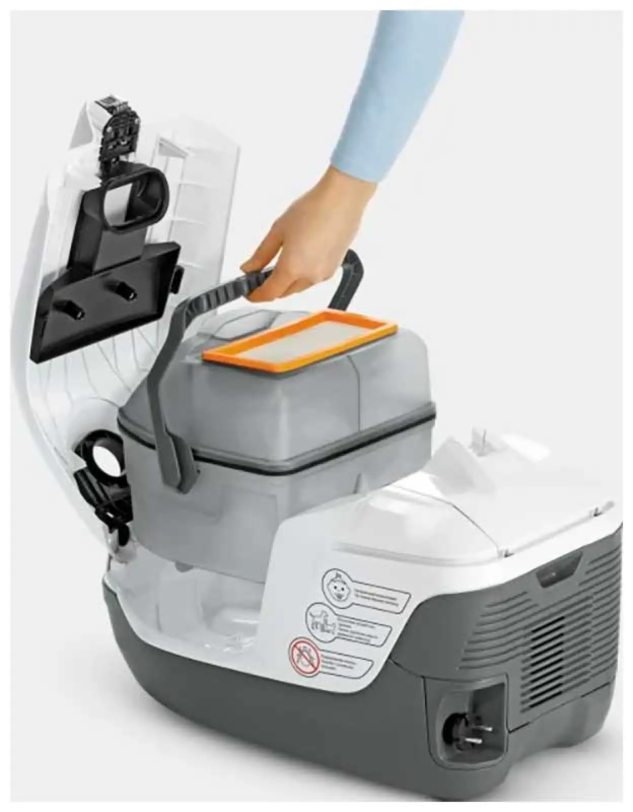 Пылесос с аквафильтром Karcher DS 6 Plus, белый (1.195-252.0)