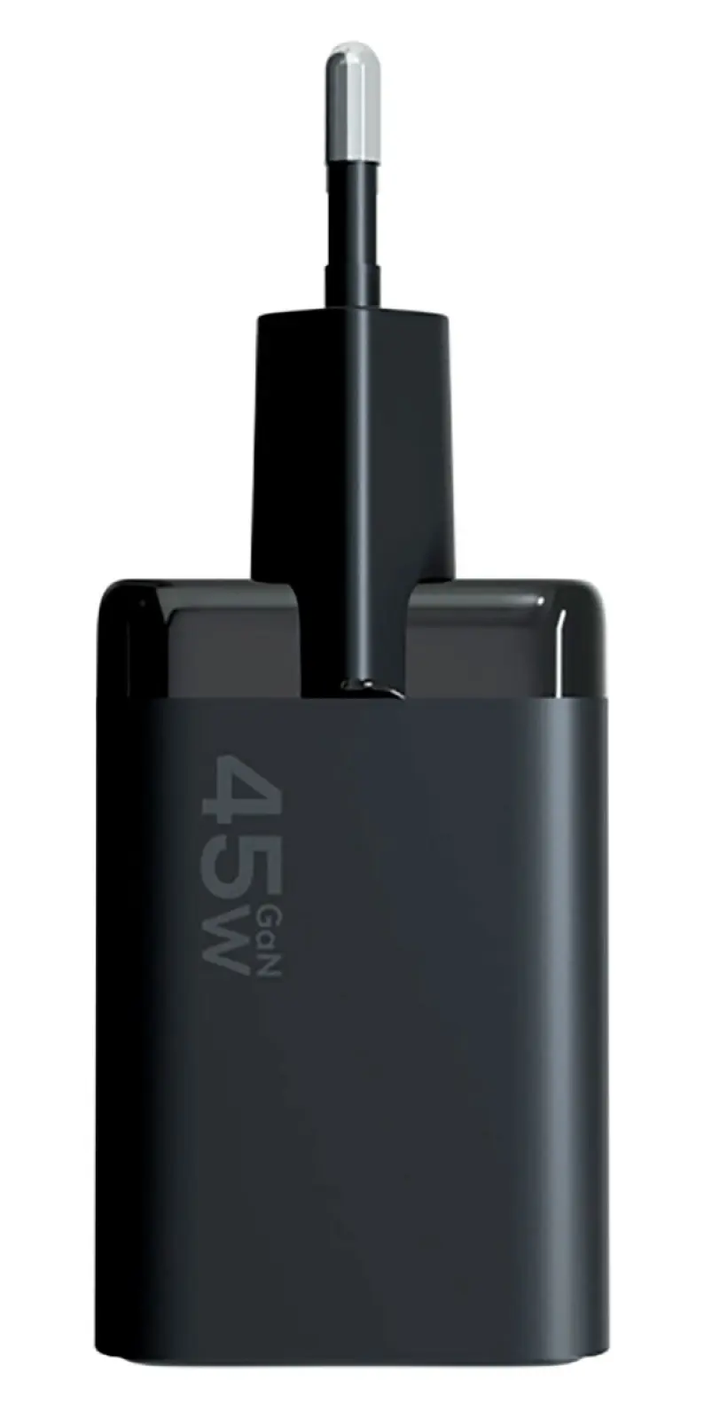 Компактное сетевое зарядное устройство Magssory Nano Pro 45w Gan Duo port wall Charger с функцией быстрой зарядки, черный