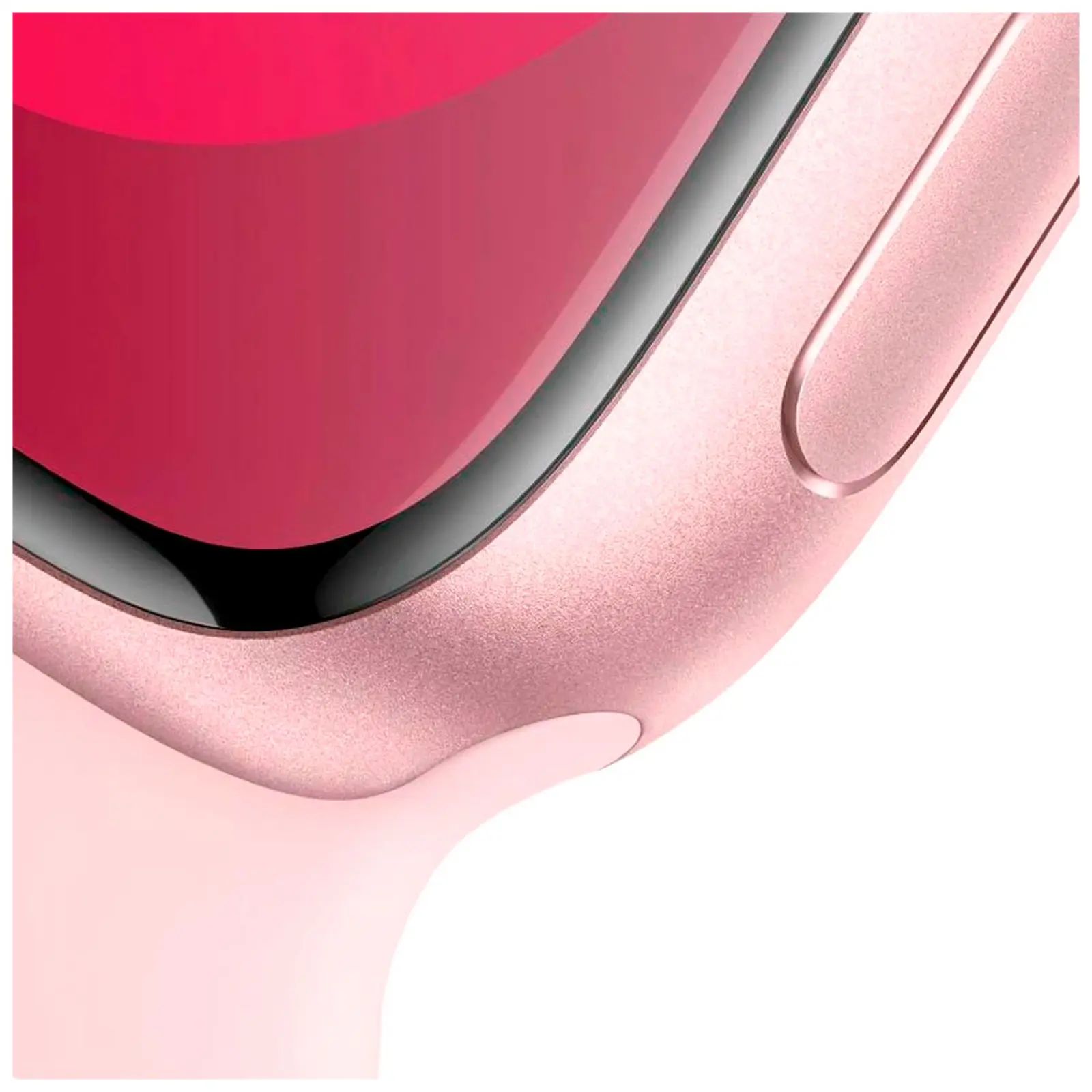 Часы Apple Watch Series 9, GPS, 45 mm, Pink Aluminium Case with Light Pink Sport Band, M/L, корпус розового цвета (MR9H3LL/A)
