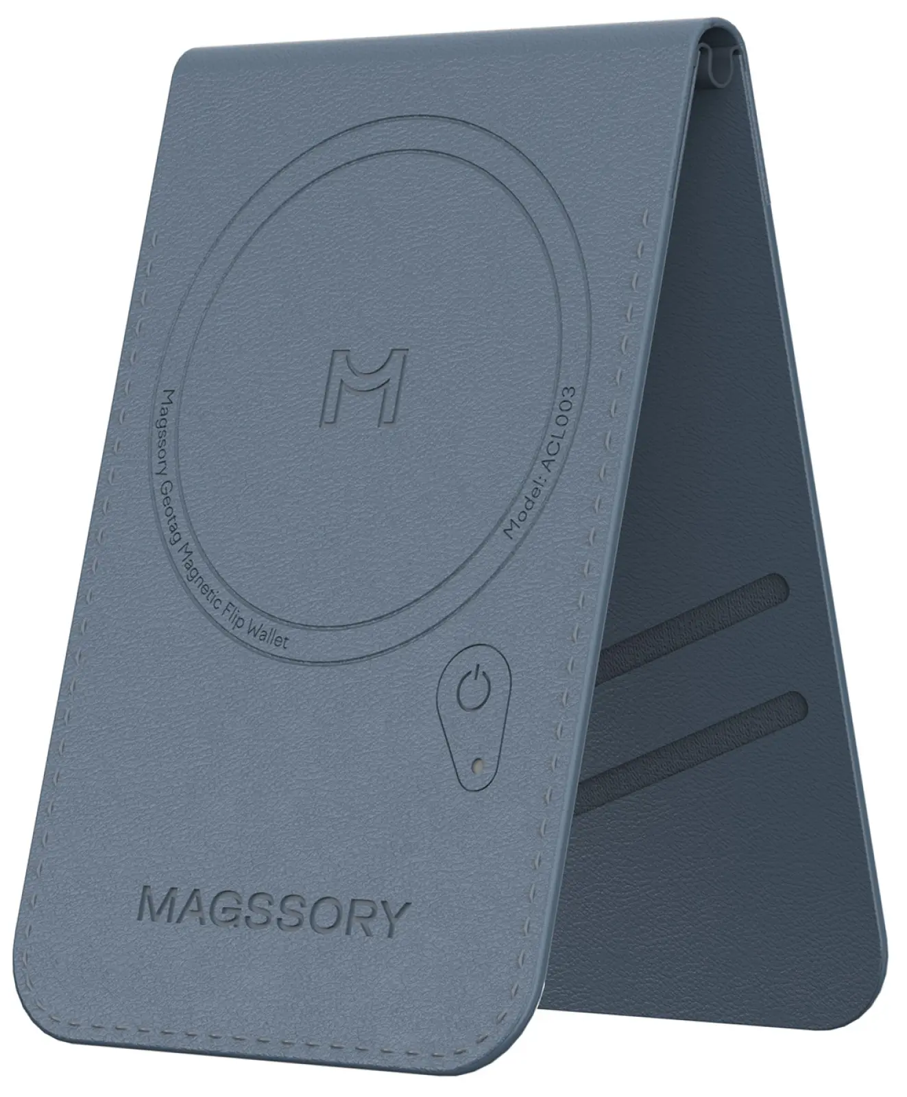 Кошелек-кардхолдер Magssory Geotag Magnetic Flip Wallet, совместимый с MagSafe и Find My, cobalt (ACL003)