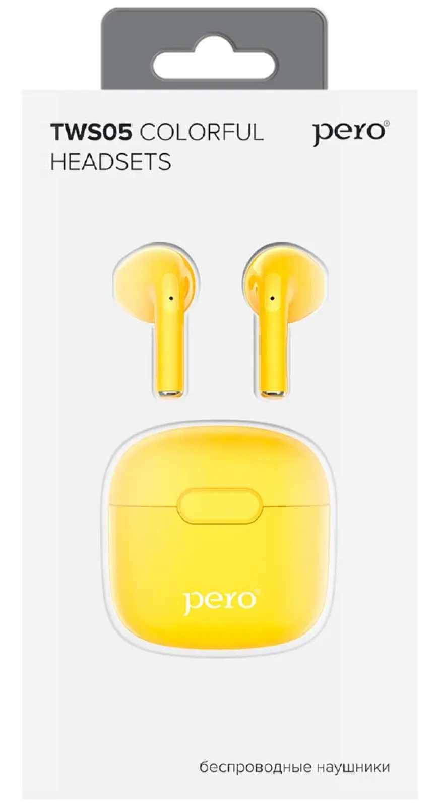Беспроводные наушники  Pero TWS05 COLORFUL, Yellow