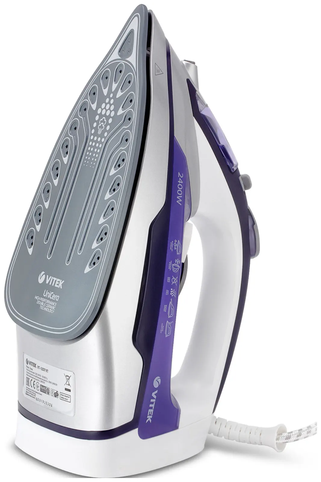 Утюг Vitek VT-1257, 2400 Вт, фиолетовый
