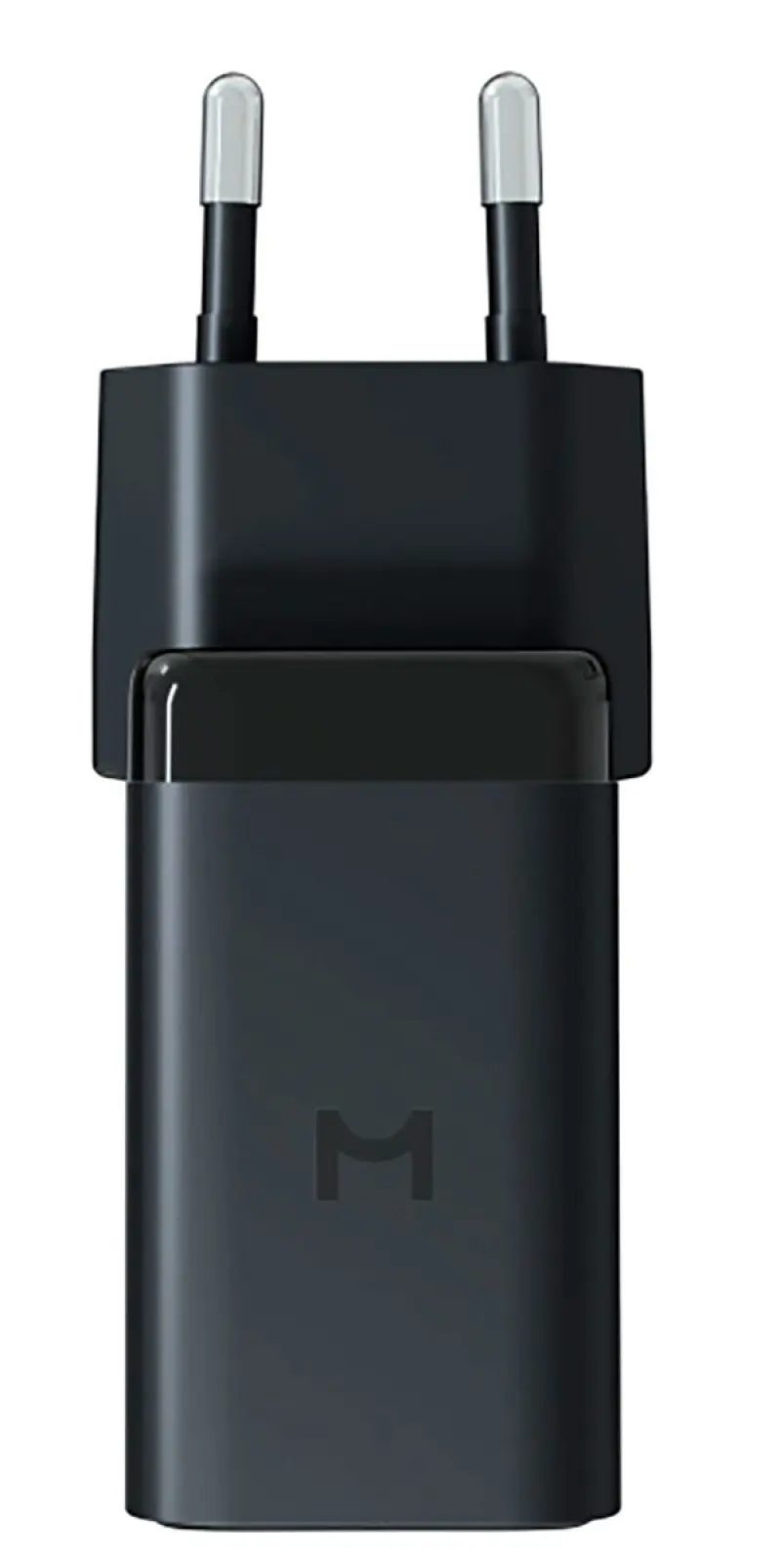 Компактное сетевое зарядное устройство Magssory Nano Pro 45w Gan Duo port wall Charger с функцией быстрой зарядки, черный