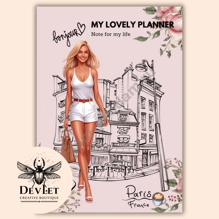 Цифровые страницы для планера или блокнота в формате PDF "My lovely planner"