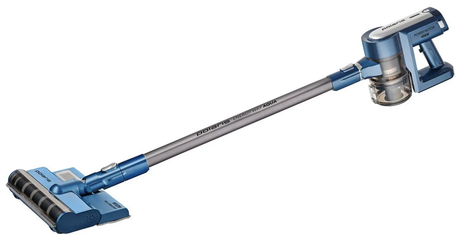 Пылесос вертикальный Polaris PVCS 7000 Energy WAY AQUA Синий/Серый