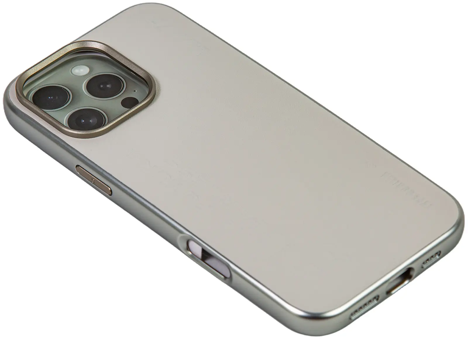 Чехол с магнитным покрытием Type Gorilla Premium Magnetic iPhone16 pro Max, White Leather (BL-T52-iP16PM-LTR-WH)