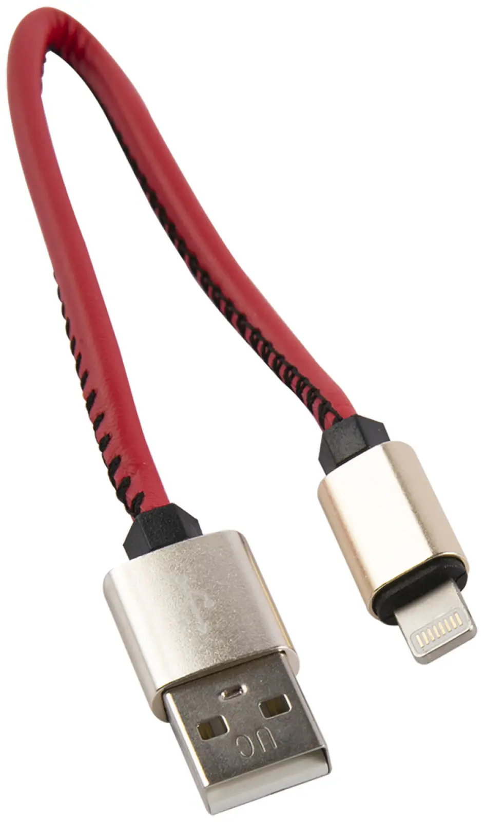 Кабель-брелок mObility USB - Lightning, 25 см, красный