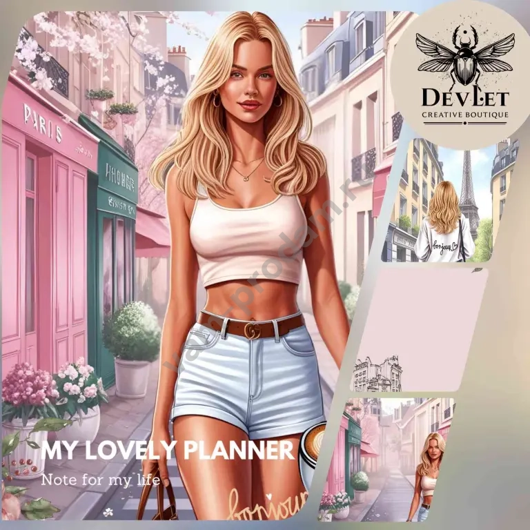 Цифровые страницы для планера или блокнота в формате PDF "My lovely planner"