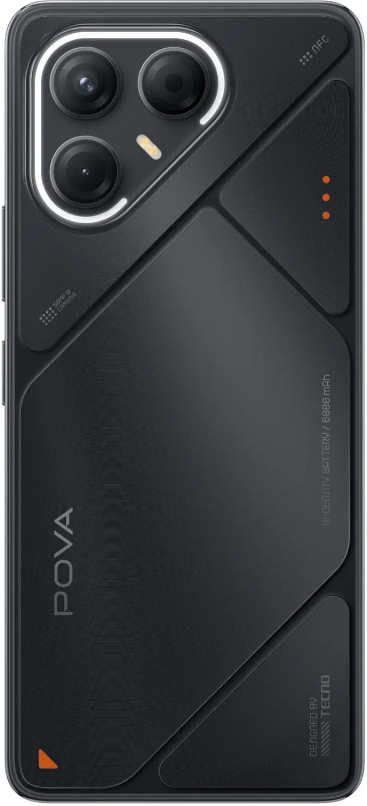 Смартфон Tecno POVA 7 5G 256Gb 8Gb черный