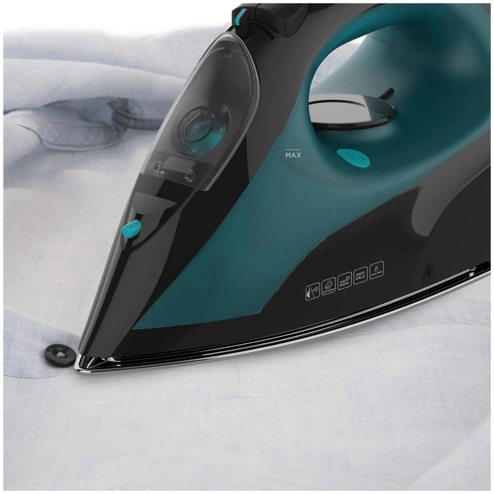 Утюг Black+Decker BXIR2403E, мощность 2400 Вт, паровой удар 150 г/мин