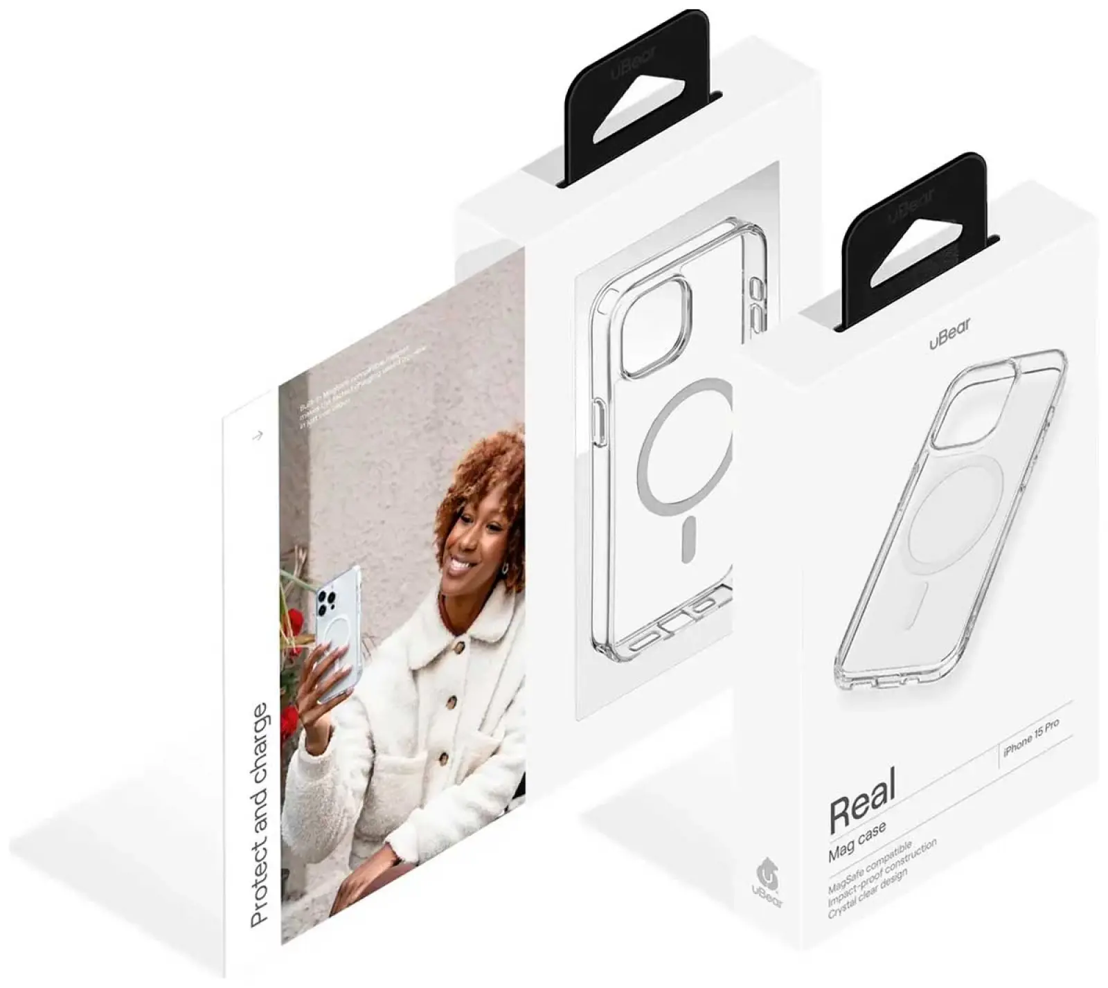 Чехол для мобильного телефона uBear Real Mag Case для iPhone 15 Pro Max, прозрачный (CS255TT67PRL-I23M)