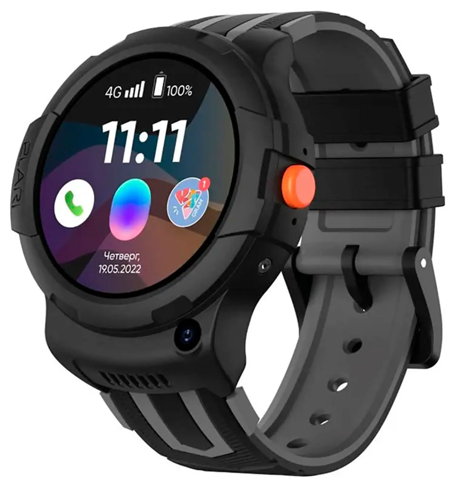 Смарт-часы Elari 4G Wink Android 8.1. Цвет: черный (4G-W-BLK)
