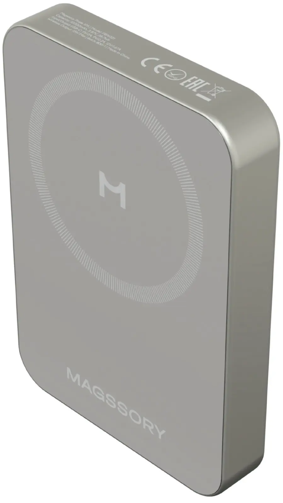 Внешний аккумулятор Magssory Pride 10K, с магнитами, совместимый с MagSafe (PBN021)