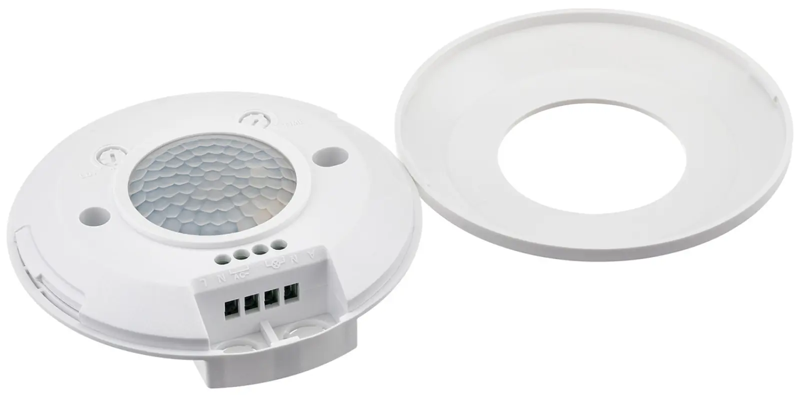 Датчик движения потолочный/накладной Duwi DDP-04, ULTRA SLIM, 360°, 10-900 с, 6 м, 2000 Вт, IP20, белый (25815 5)