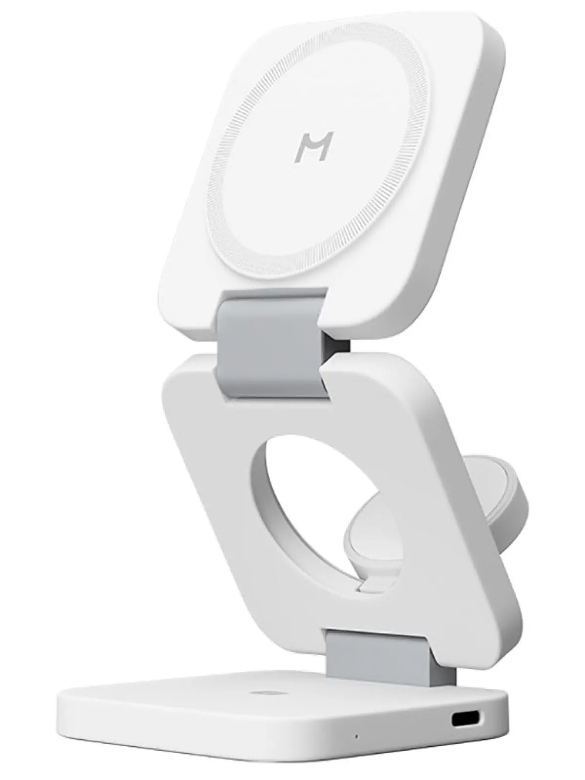 Складное беспроводное ЗУ Magssory Flex 3 в 1 для Apple, с магнитами совместимое с MagSafe, белый