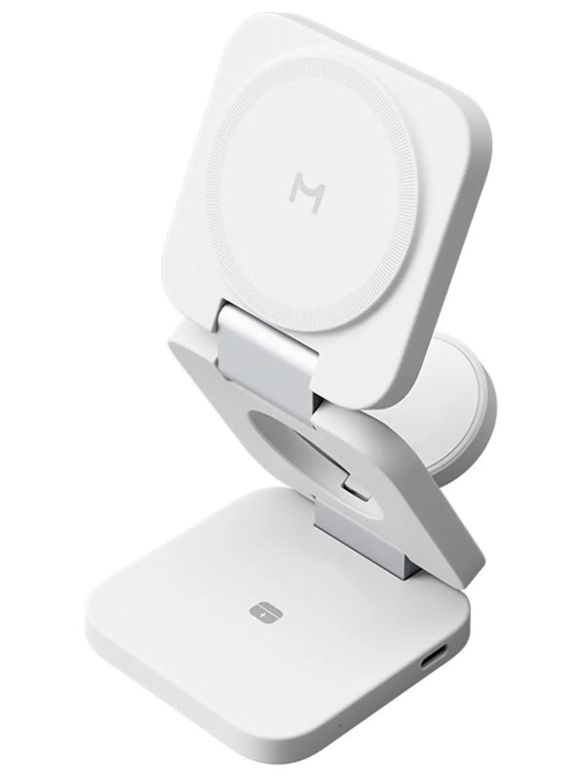 Складное беспроводное ЗУ Magssory Flex 3 в 1 для Apple, с магнитами совместимое с MagSafe, белый