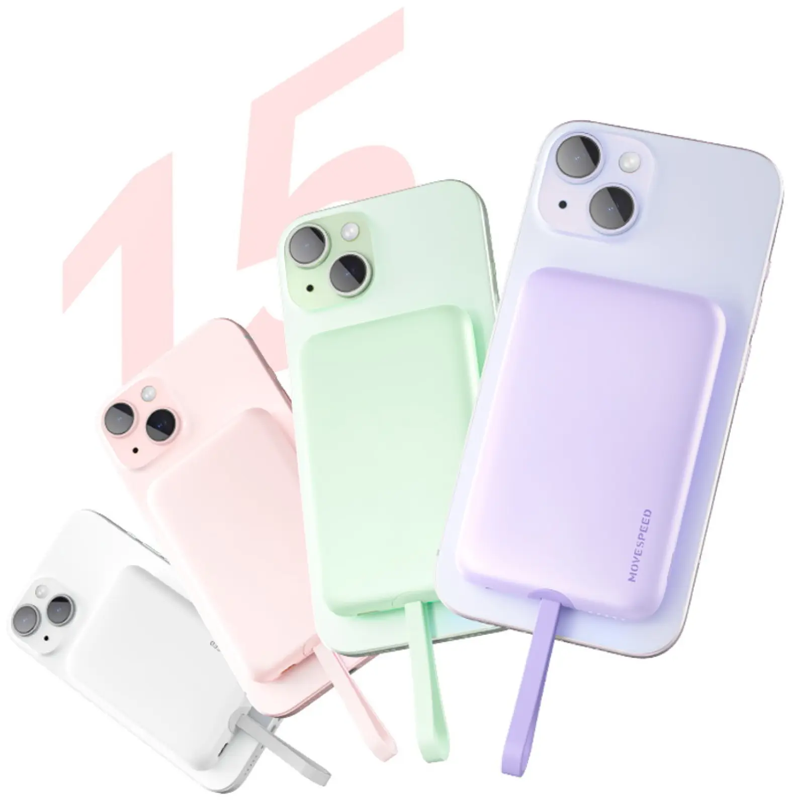 Внешний аккумулятор Movespeed 5000mah, Magsafe (YSPBL05 Белый)