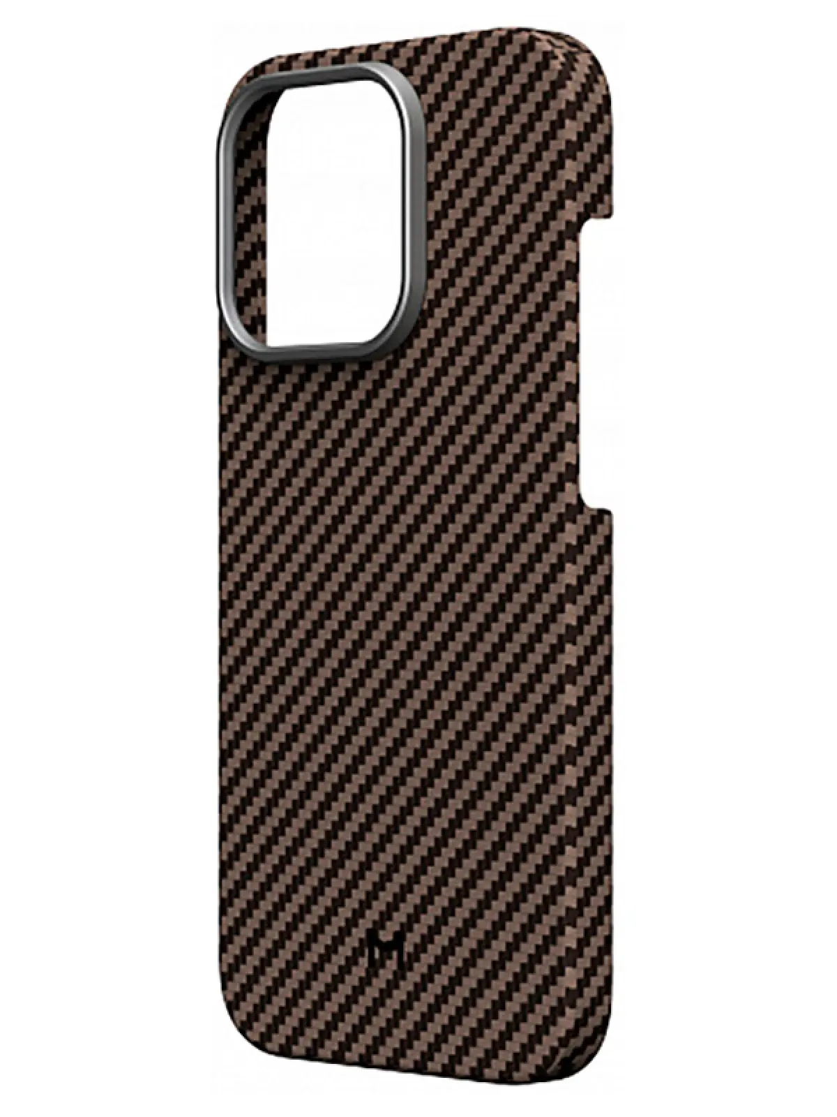 Чехол для мобильного телефона Magssory для iPhone 15 Pro, кевлар (арамид), с магнитами, совместимый с MagSafe, chocolate (CFB015)