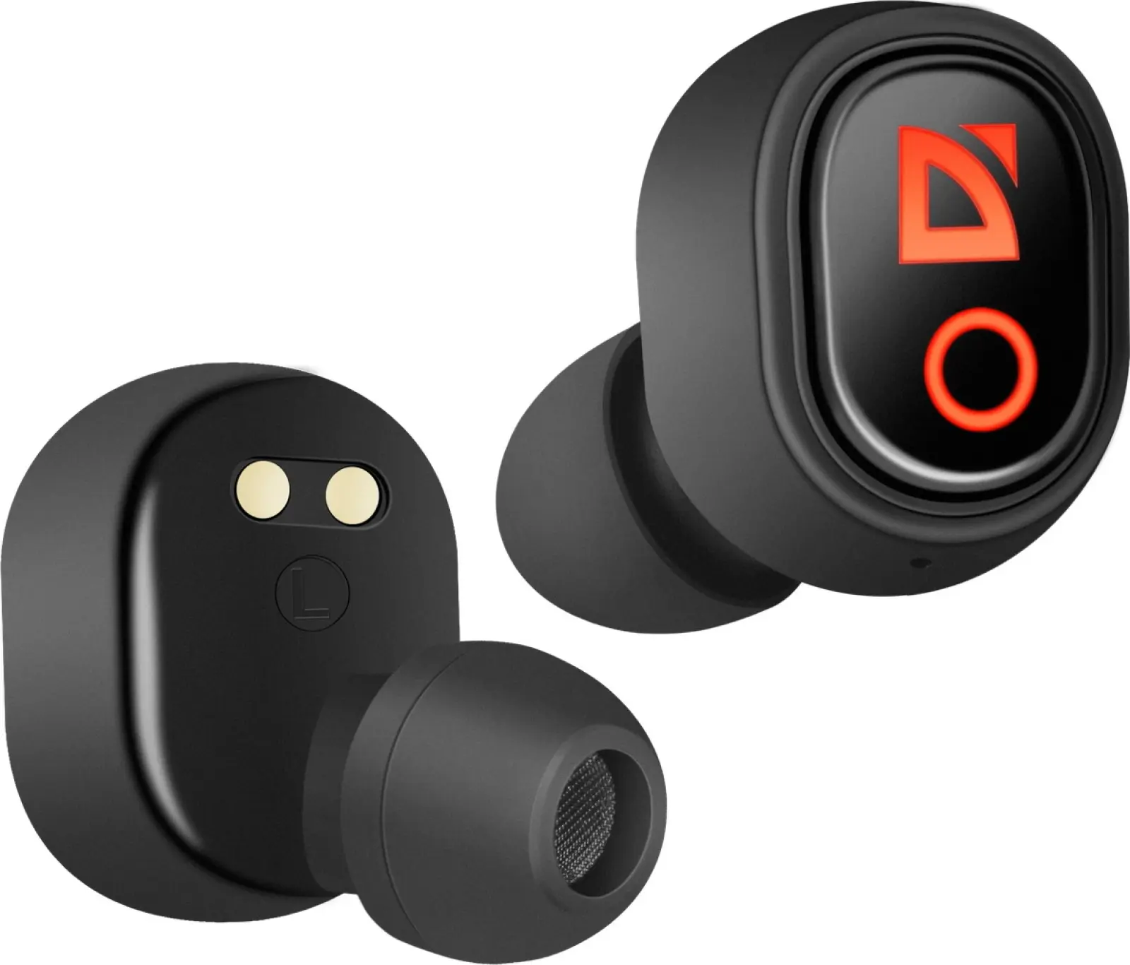 Вставные наушники Defender Twins 639 черный,TWS, PB, Bluetooth (63639)