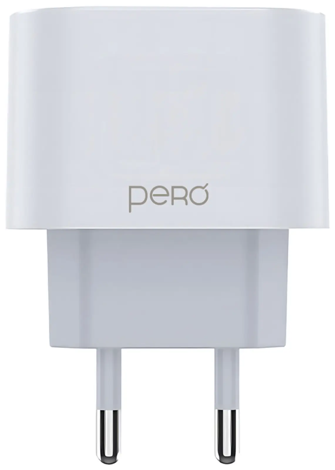 Сетевое зарядное устройство Pero TC21, USB-A + USB-C PD 25W, белый (ТС21W)