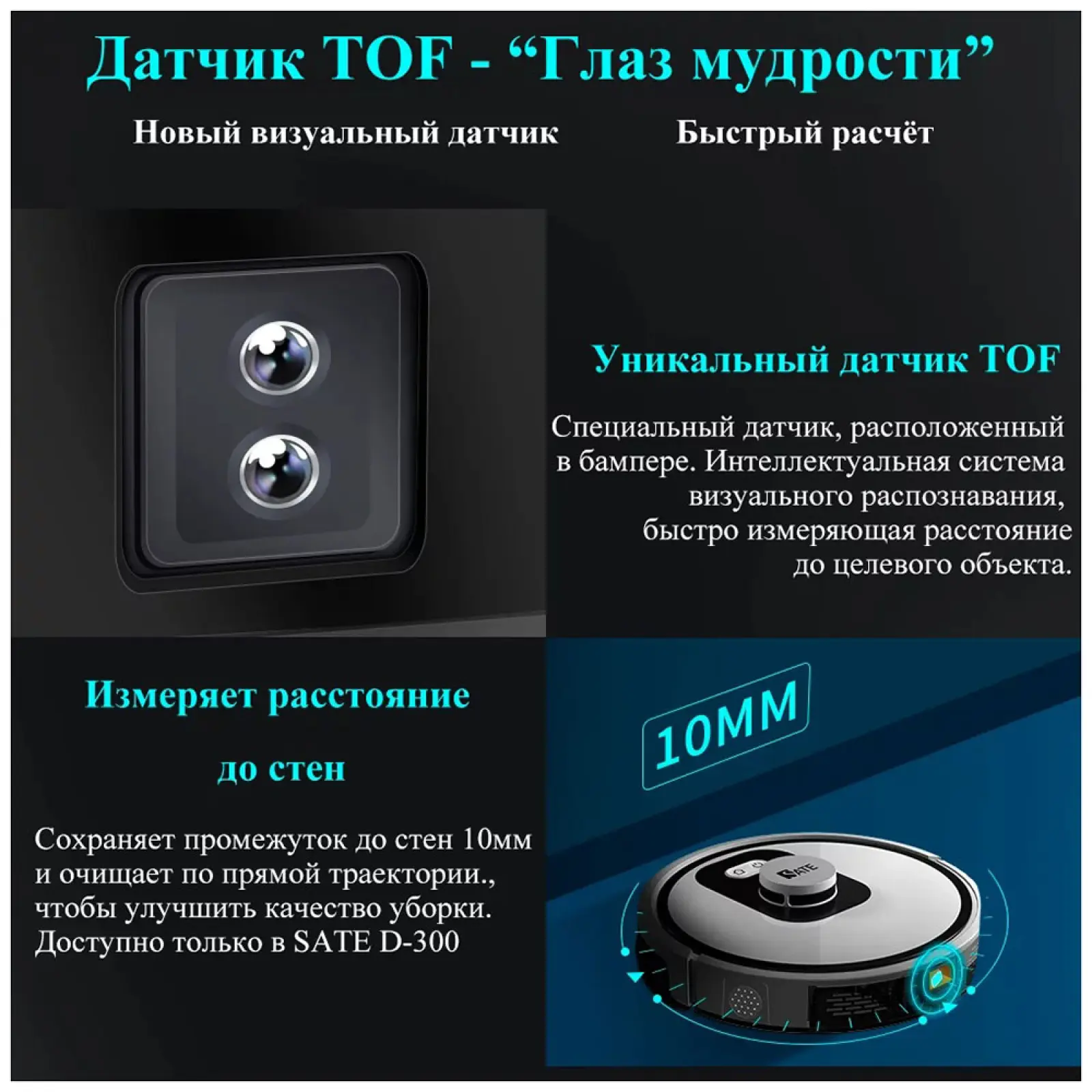 Робот-пылесос Sate D-300
